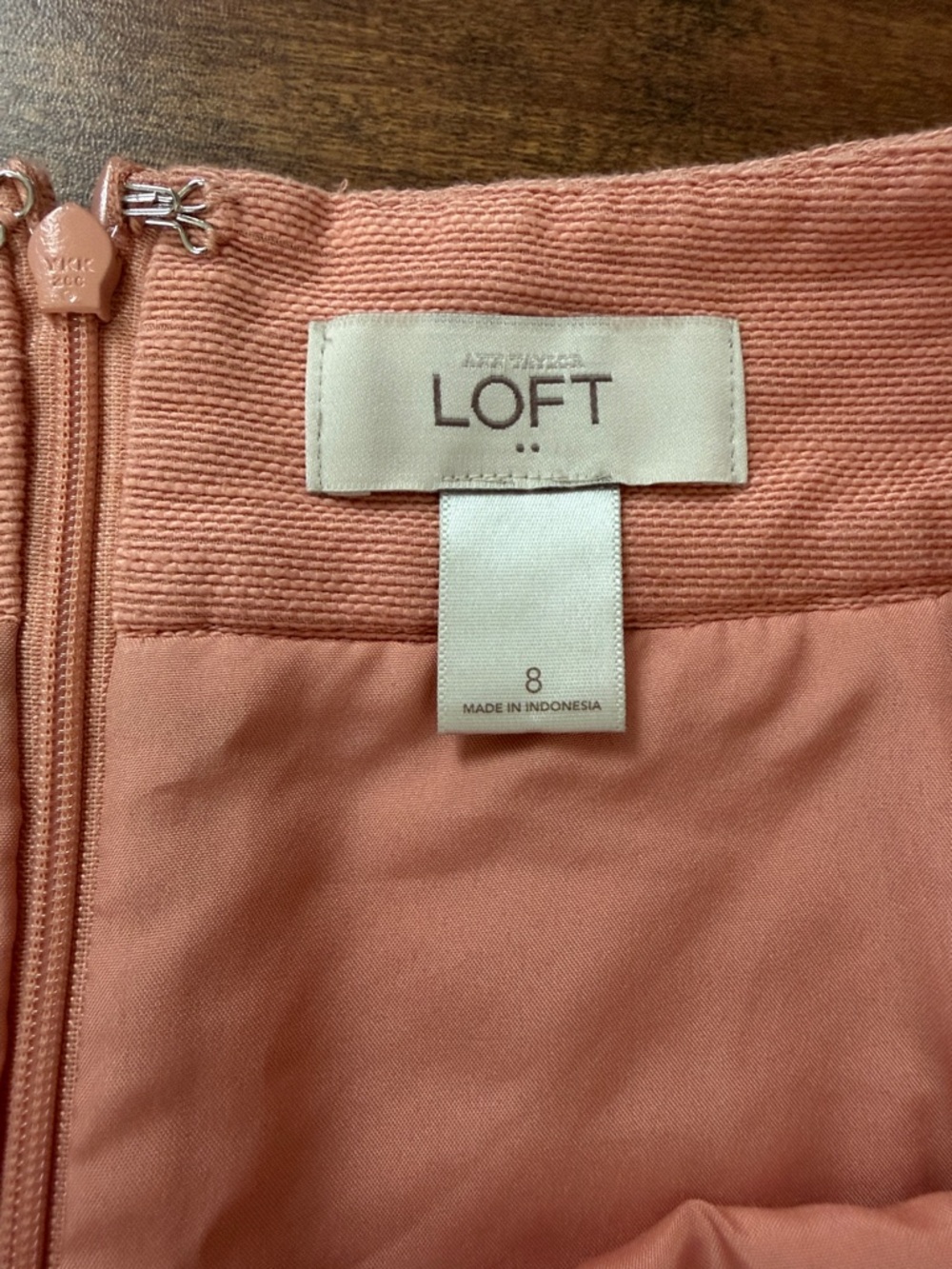 LOFT Blush Pink Lace-Trim Mini Skirt - Picture 4 of 5